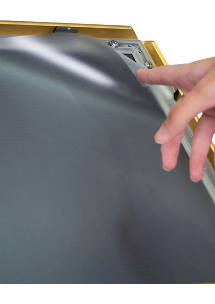 B3(35X50) Gold T Ayaklı Menü ve Reklam Panosu Ayaklı Poster Pano modelleri