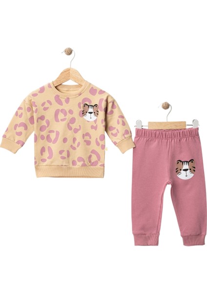 Kedili Kız Bebek Takım
