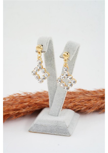 Kadın Özel Tasarım Zirkon Taşlı Sallantılı Küpe fiyatları