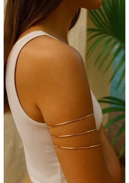 Zarif Gold Üst Kol Bilekliği