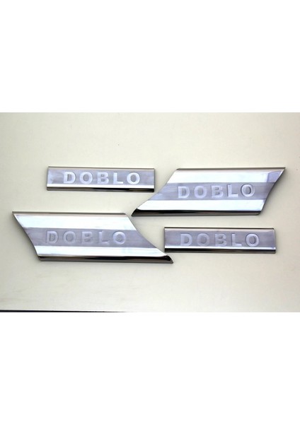 Fiat Doblo Uyumlu Iç Kapı Eşiği 4 Parça 2000-2010 Paslanmaz Krom