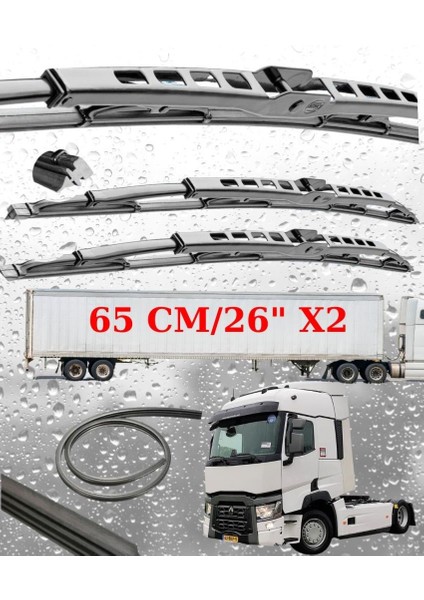 Renault T 380 Ön Silecek Süpürgesi Seti 65CM