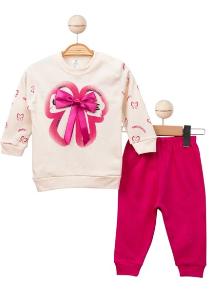Papatyalı Fiyonk Detaylı Kız Bebek Takım
