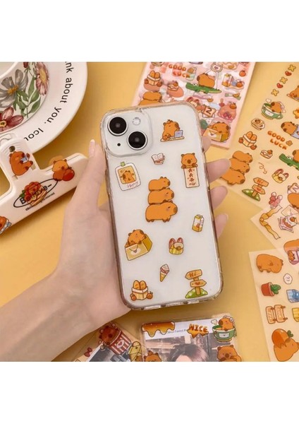 Capybara Sticker 3D Kabartmalı 12 Li fırsatları