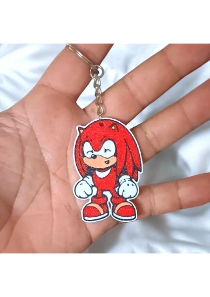 Knuckles Sevimli Figür Karakter Anahtarlık