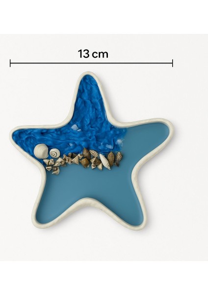 Deniz Yıldızı Tabakta Okyanus Esintili Soya Mum – 3 Fitilli, Deniz Temalı Tasarım fırsatları