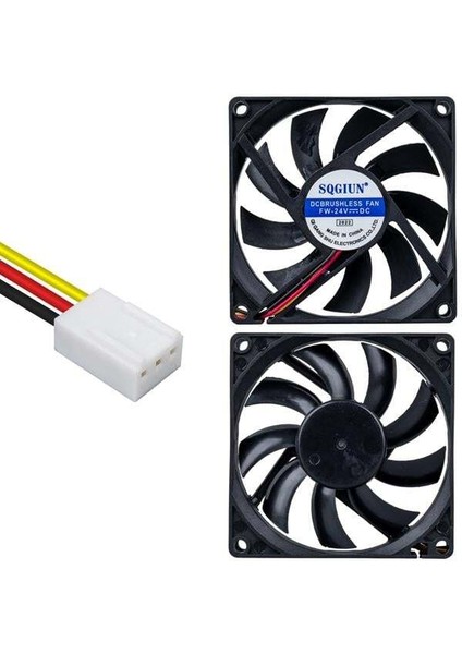 Powermaster IC-216A 3p Kablolu 80X80X15 24VOLT Fırçasız Dc Fan
