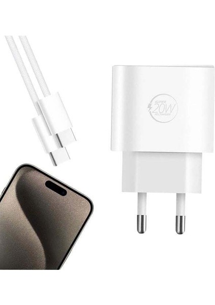 Powerway RXS27 20W Type-C Şarj Adaptörü - Kablo Seti (Apple 15 Pro-Pro Max Uyumlu) fırsatları