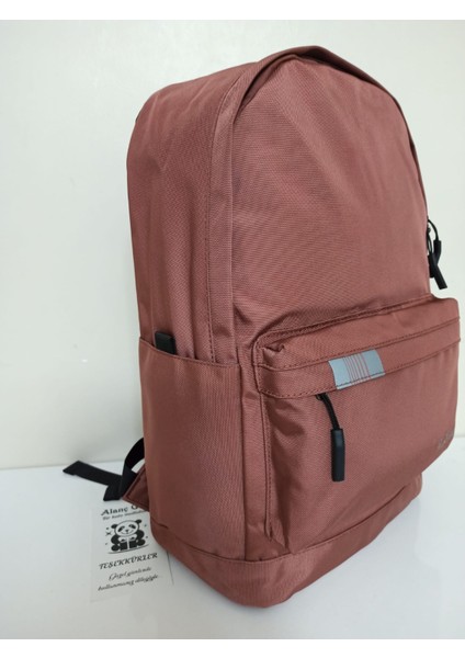 Lüks Ortaokul ve Lise Çantası Su Geçirmez Kumaş Büyük Boy Laptop Bölmeli Somon Renk Okul Çantası modelleri