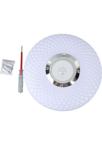 Powermaster PM-27329 Beyaz 30*6 cm 24 Watt Bluetooth Hoparlörlü Tavan Aydınlatma (AL-BL302) Tornavida Hediyeli modelleri