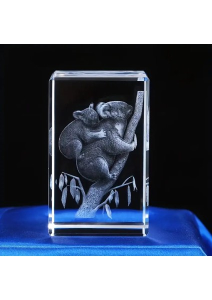 3D Kristal Koala Modeli