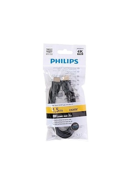 Philips HDMI Kablosu - 1,5 M - Siyah