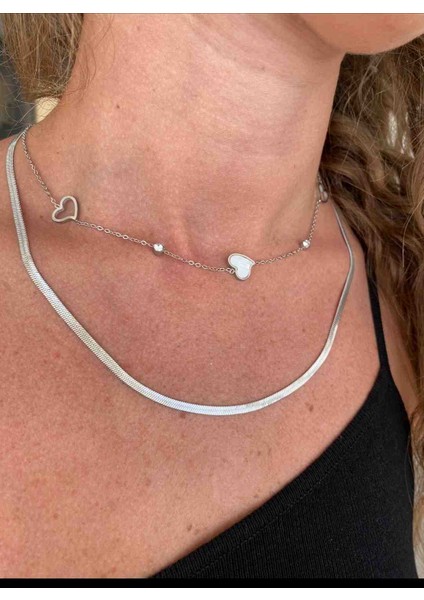 Ikılı Kalpli Kolye modelleri