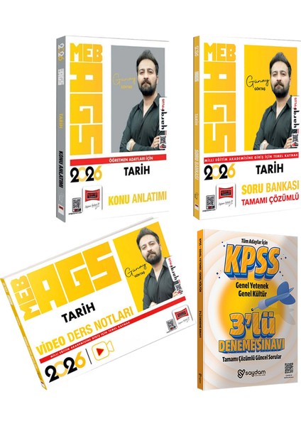 2026 Meb-Ags Tarih Konu Anlatımı-Video Ders Notları-Çözümlü Soru Bankası(Günay Göktaş)
