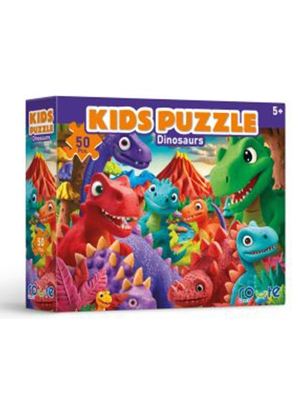Dinozorlar Çocuk Puzzle 50 Parça