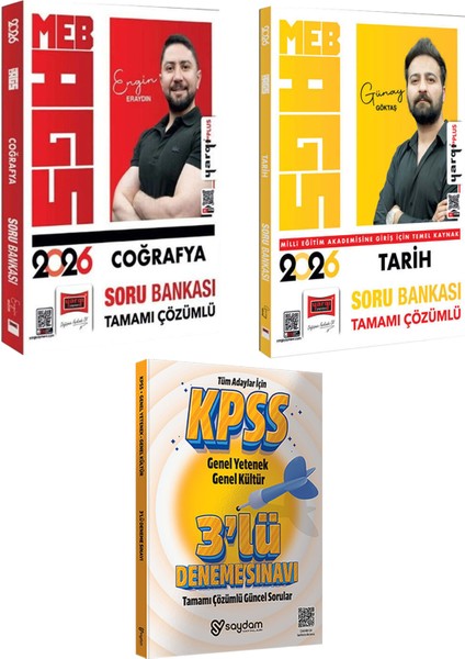 2026 Meb-Ags Tarih ve Coğrafya Tamamı Çözümlü Coğrafya Soru Bankası