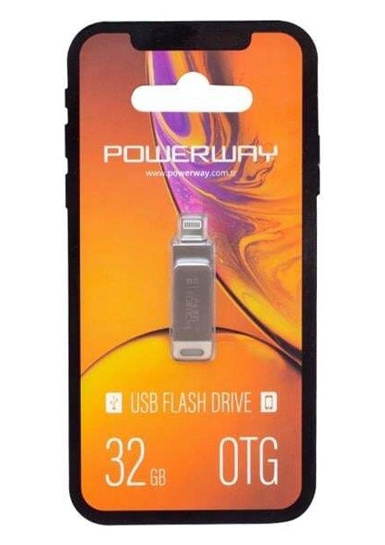 Powerway 32 GB iPhone USB 2.0 Otg Metal Flash Bellek