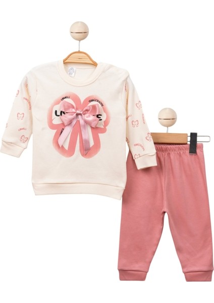 Papatyalı Fiyonk Detaylı Kız Bebek Takım
