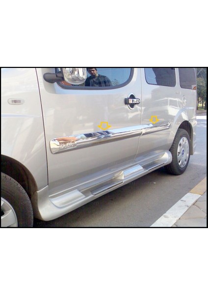 Fiat Doblo Uyumlu Yan Kapı Çıtası 4 Parça 2010-2014 Paslanmaz Krom fiyatları