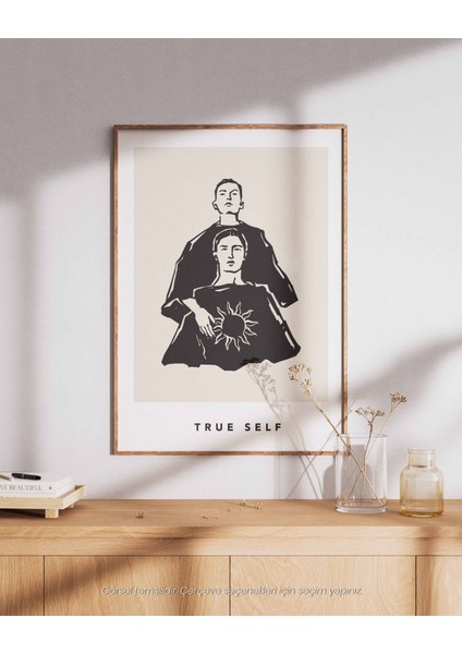 True Self - Minimal Çizim & Modern Sanat Poster fiyatları
