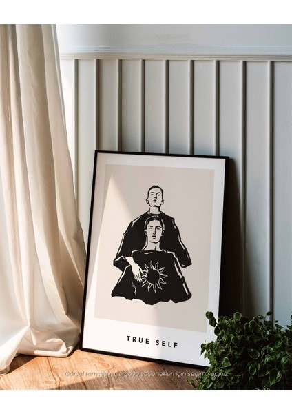 True Self - Minimal Çizim & Modern Sanat Poster indirimleri