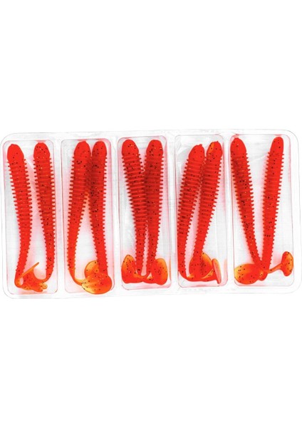 Silikon Kurt Yem - 4,2g 105MM - Turna/levrek Silikonu - 1 Adet - Turuncu/sarı - Karides Kokulu fırsatları