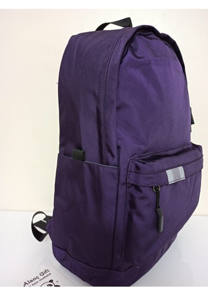 Lüks Ortaokul ve Lise Çantası Su Geçirmez Kumaş Büyük Boy Laptop Bölmeli Mor Renk Okul Çantası fiyatları