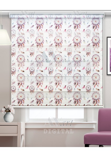 Düş Kapanı Baskılı Zebra Perde - Genç Odası Perdesi - Dijital Baskılı Zebra Stor Perde fiyatları