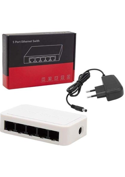 Powermaster PM-17647 5 Port 10/100 Mbps Ethernet Switch modelleri