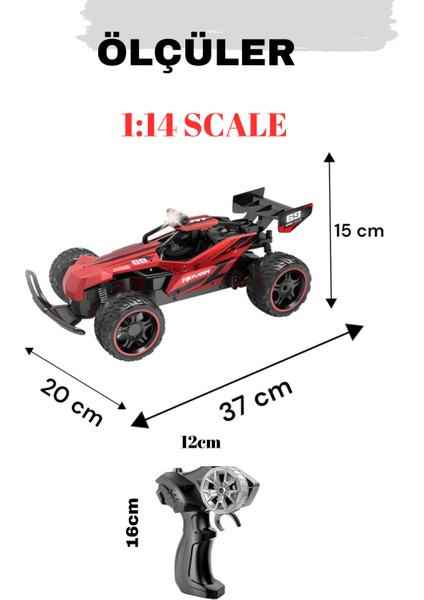 Uzaktan Kumandalı Araba Rc Hız Gösteri Işıklı Full Fonksiyon 2.4 Ghz Şarjlı 1:14 / 15 Km Hız modelleri