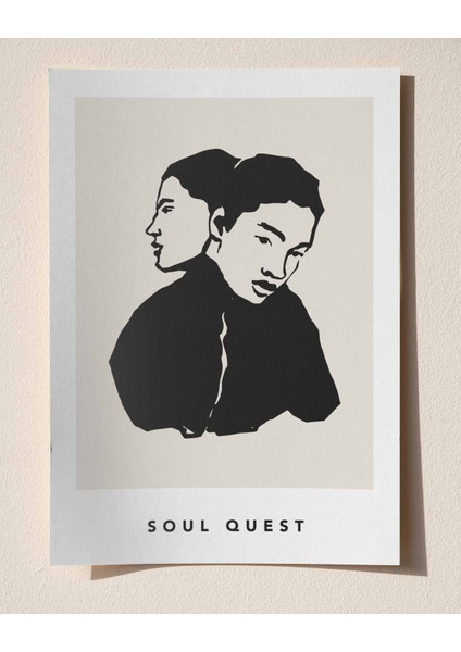Soul Quest – Minimal Çizim & Modern Sanat Poster