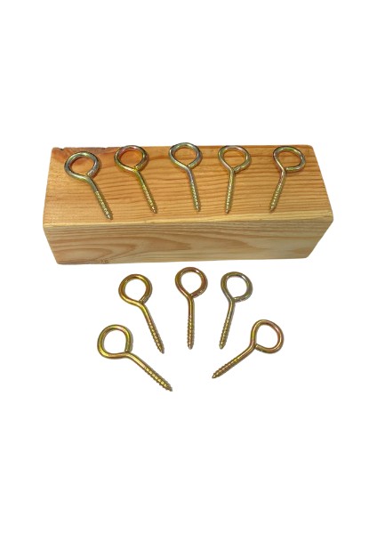 Kapalı Piton 21X80 – 10’lu Set (Metal Halka Vida / Askı Halkası)