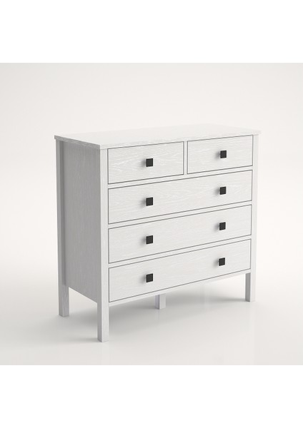 Hunerika Ancona 5 Çekmeceli Şifonyer-Wood Beyaz-Minifiks Bağlantılı indirimleri