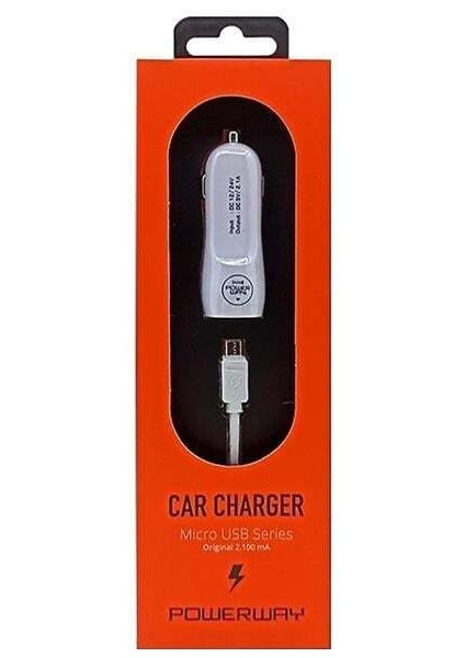 Powerway 3.1A Micro USB Araç Çakmaklık Şarj Aleti X233 fiyatları