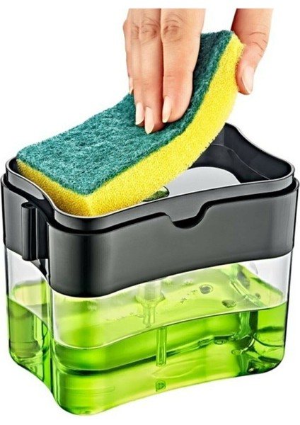 Iki Parçalı Süngerli Sıvı Deterjan Dispenser Kutusu Beyaz