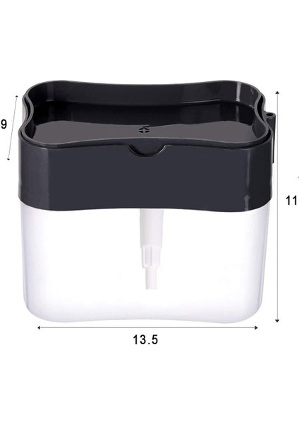 Iki Parçalı Süngerli Sıvı Deterjan Dispenser Kutusu Beyaz fiyatları