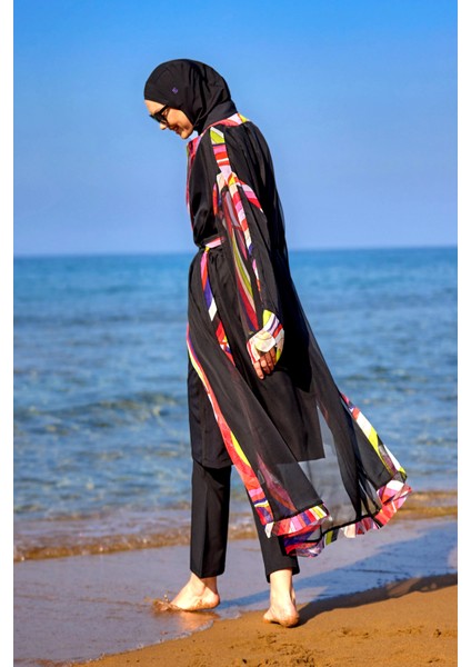 Siyah Kimono – Tesettür Plaj Kimonosu | Fonksiyonel, Hafif ve Tam Boy Tasarım P2514 fırsatları