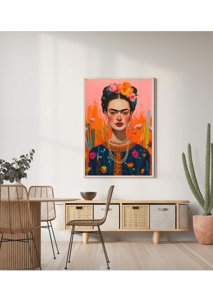 Güçlü Kadın Sanatı | Frida Kahlo Posteri/çerçevesiz - 50X70