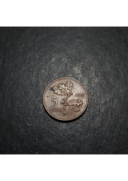 Escoines 3996368AB82394006A 1969 Bronz 5kuruş Çt+ Para fırsatları