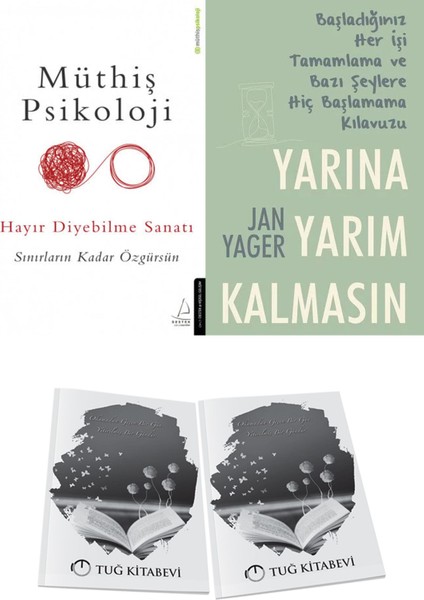 Müthiş Psikoloji Hayır Diyebilme Sanatı ve Yarına Yarım Kalmasın + Hediyeli