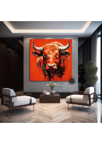 Geyik Kanvası, Geyik Portresi, Rustik Doğa Temalı Duvar Sanatı, Asılmaya Hazır fiyatları