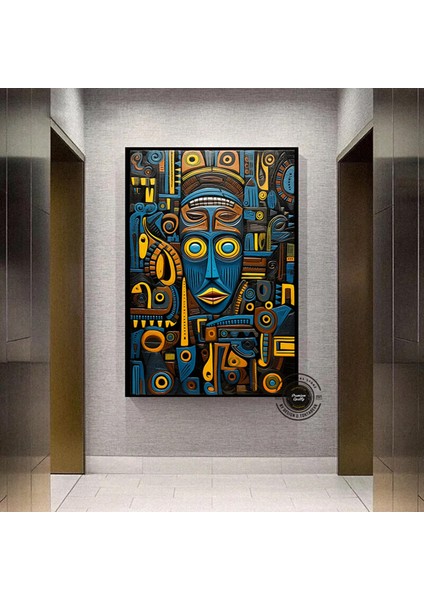 Aslan Soyut Kanvası, Siyah & Altın Aslan, Şık Duvar Dekoru modelleri