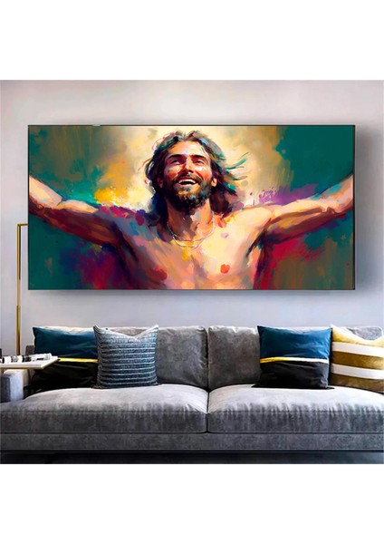 Afrikalı Kadın Renkli Soyut Poster / Kanvas Duvar Dekoru / Asılmaya Hazır fiyatları