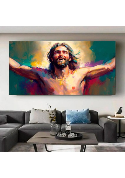 Afrikalı Kadın Renkli Soyut Poster / Kanvas Duvar Dekoru / Asılmaya Hazır modelleri