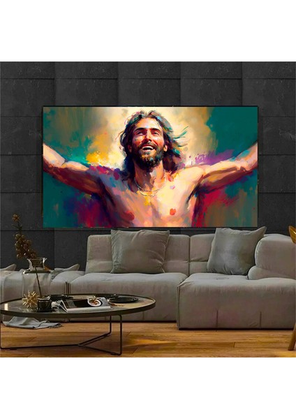 Afrikalı Kadın Renkli Soyut Poster / Kanvas Duvar Dekoru / Asılmaya Hazır indirimleri