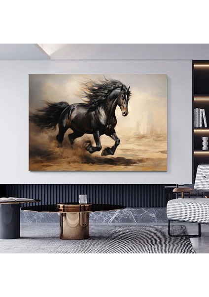 Iskelet Takım Elbiseli ve Şapkalı Kanvas Tablo – Iskelet Baskılı Duvar Sanatı