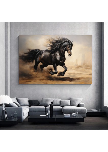 Iskelet Takım Elbiseli ve Şapkalı Kanvas Tablo – Iskelet Baskılı Duvar Sanatı