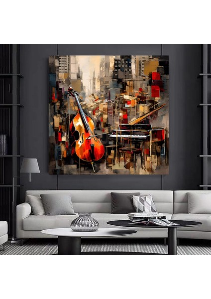 Kaplan ve Leopar Temalı Renkli Hayvan Sanatı, Asılmaya Hazır Duvar Tablosu