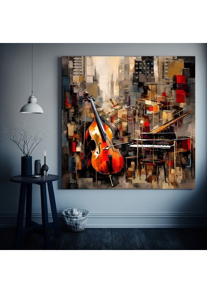 Kaplan ve Leopar Temalı Renkli Hayvan Sanatı, Asılmaya Hazır Duvar Tablosu fiyatları