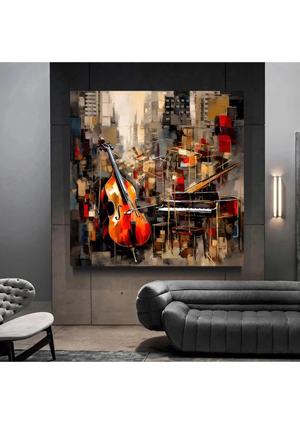 Kaplan ve Leopar Temalı Renkli Hayvan Sanatı, Asılmaya Hazır Duvar Tablosu modelleri